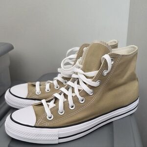 Converse Beige High-Top Sneakers